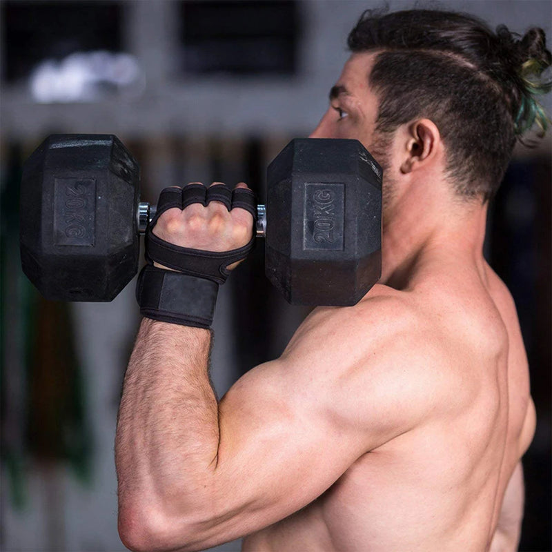 Guantes de gimnasia para manos, muñecas y palmas