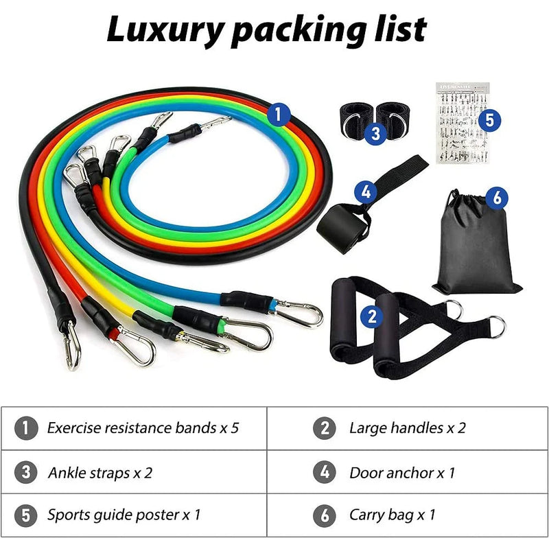 Bodybuilding Resistance Bands Set