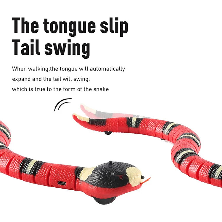 Cat USB Rechargeable Snake Interactive Toy