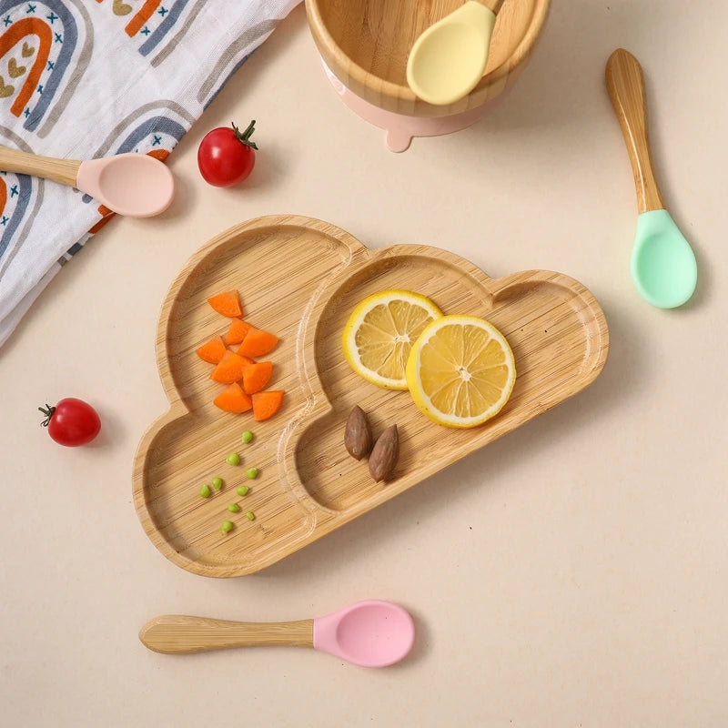 Children's Bamboo Dishes Plate