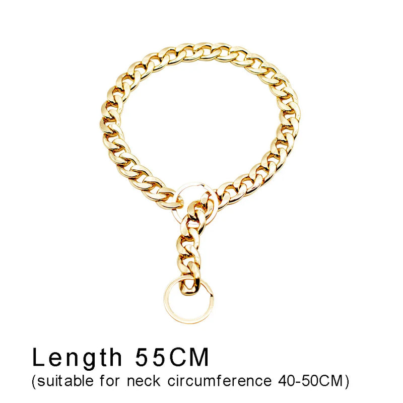 Dog Luxury Gold Chain Collar