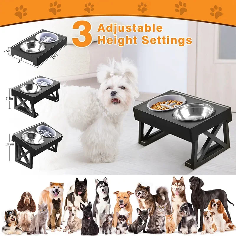 Dog Double Elevated Stand Bowl