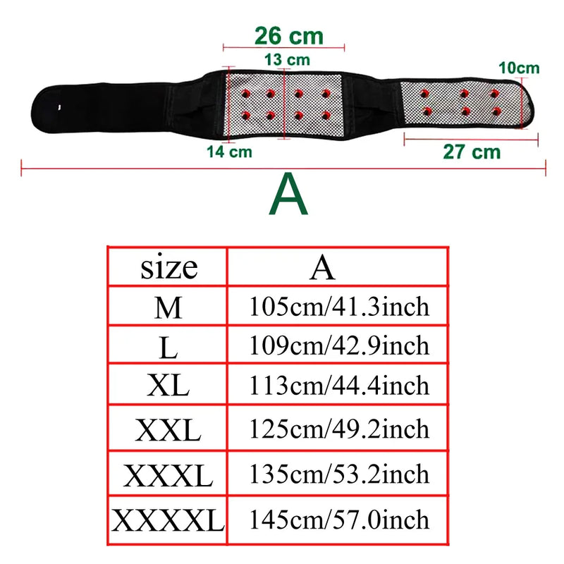 Self Heating Magnetic Therapy Belt