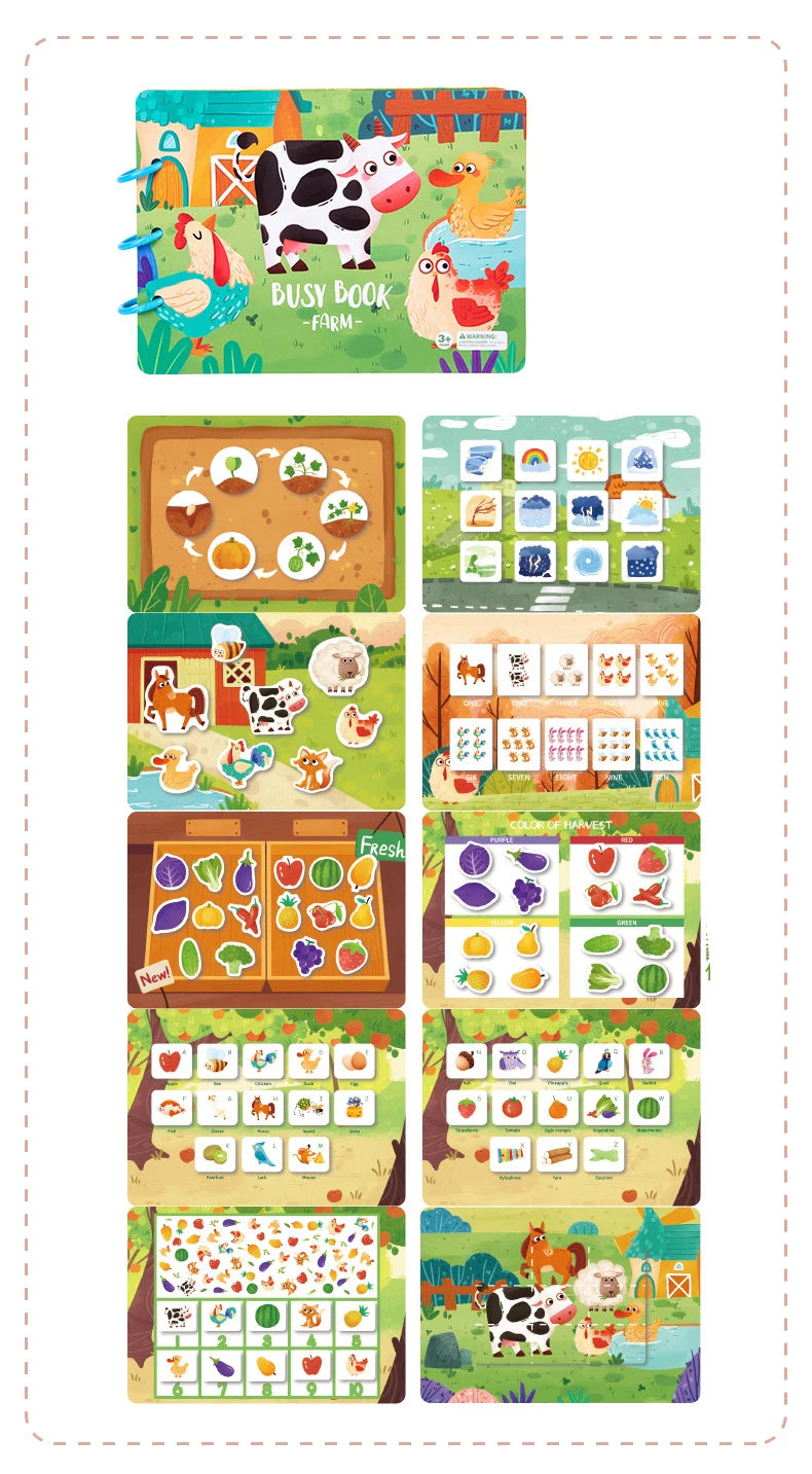 Book Puzzles Game Educational Toy