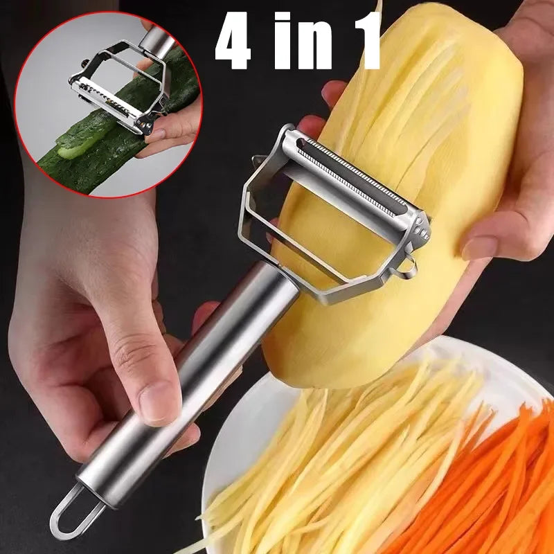 4 in 1 Stainless Steel Potato  Peeler