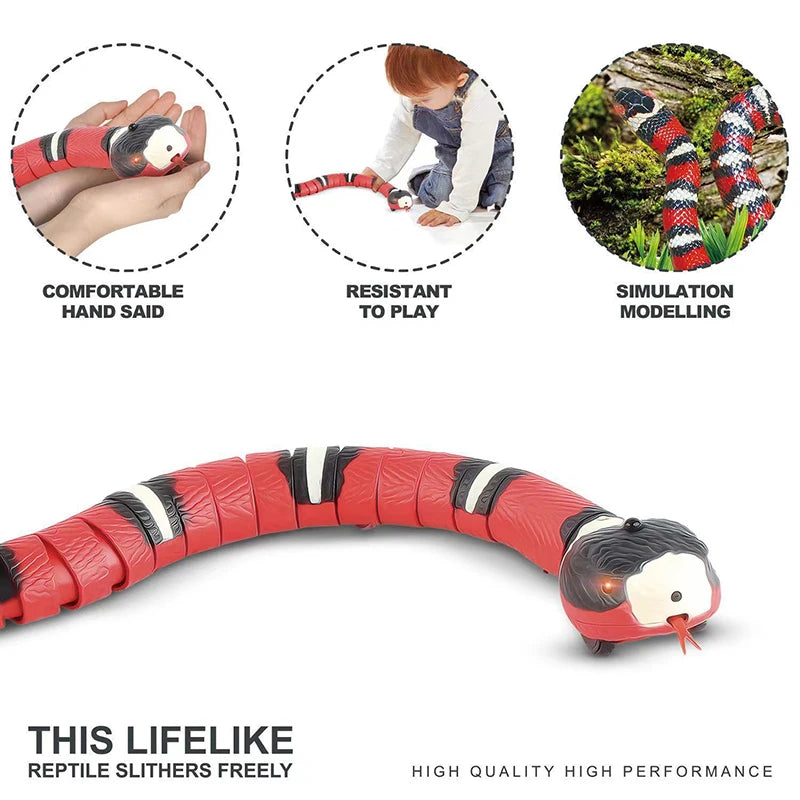 Cat USB Rechargeable Snake Interactive Toy