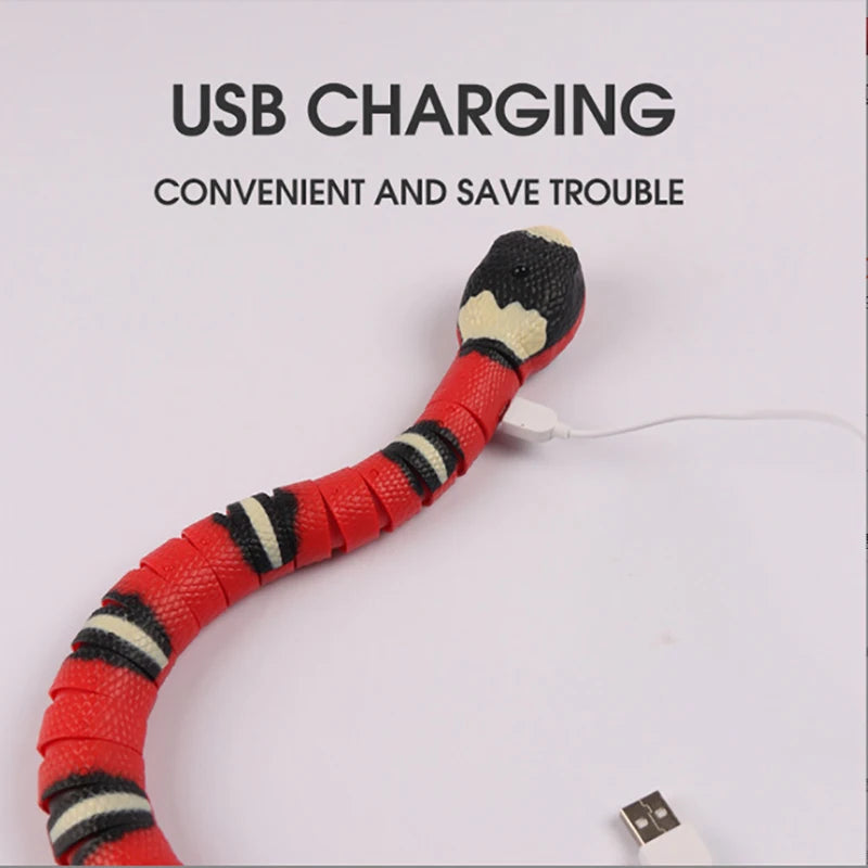 Cat USB Rechargeable Snake Interactive Toy