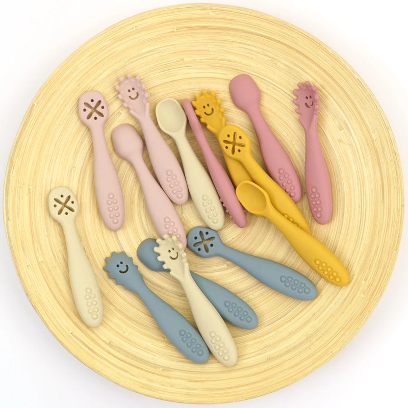 Baby Silicone Spoon Fork Set