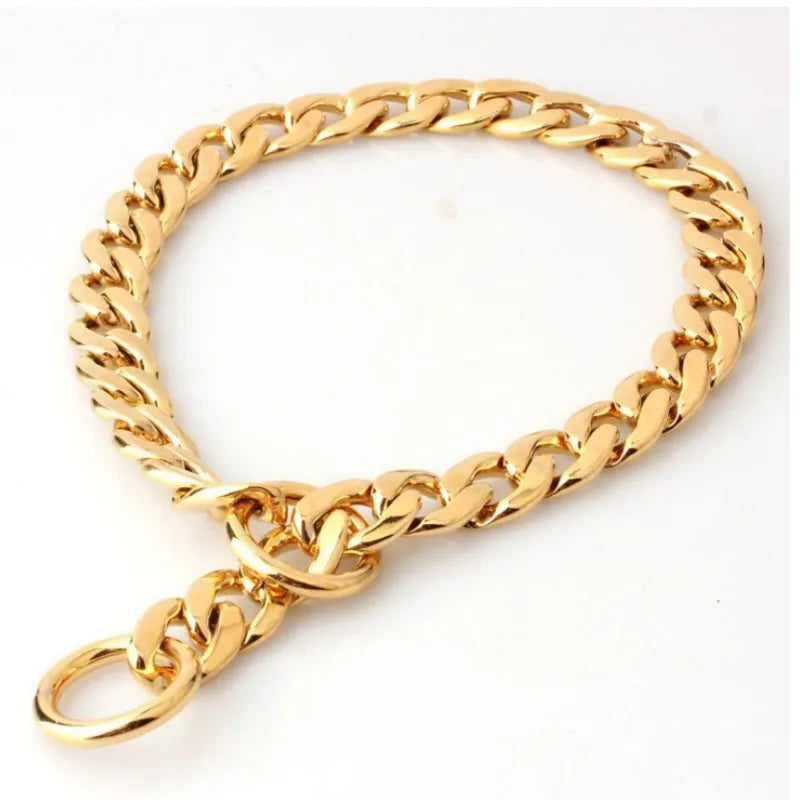 Dog Luxury Gold Chain Collar