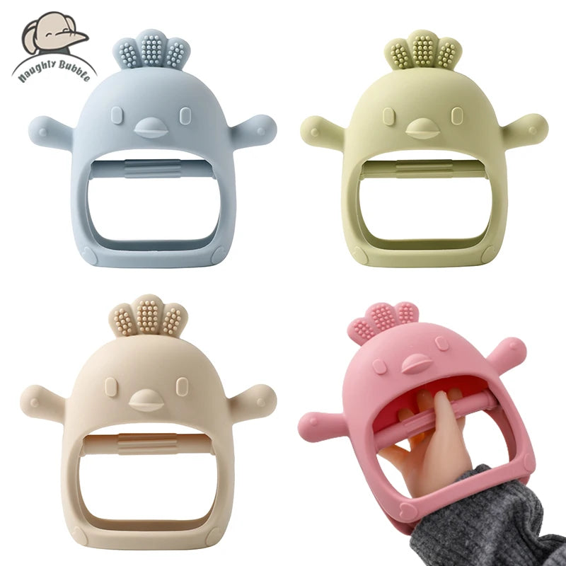 Baby Silicone Teether Gloves